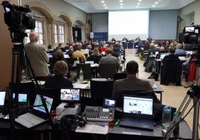 Livestream zur EKM Landessynode im November 2022 | Foto: Karsten Kopjar/EKM