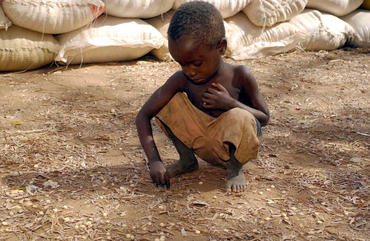 Hungriges Kind Afrika