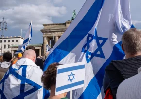 Kundgebung Berlin Israel | Foto: Foto: epd bild/ Rolf Zoellner
