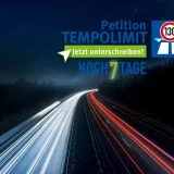 Petition Tempolimit | Autobahn bei Nacht und Nebel  Foto: flo222 | Pixabay