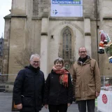Marktkirche Banner Impfen  Foto: Torsten Bau