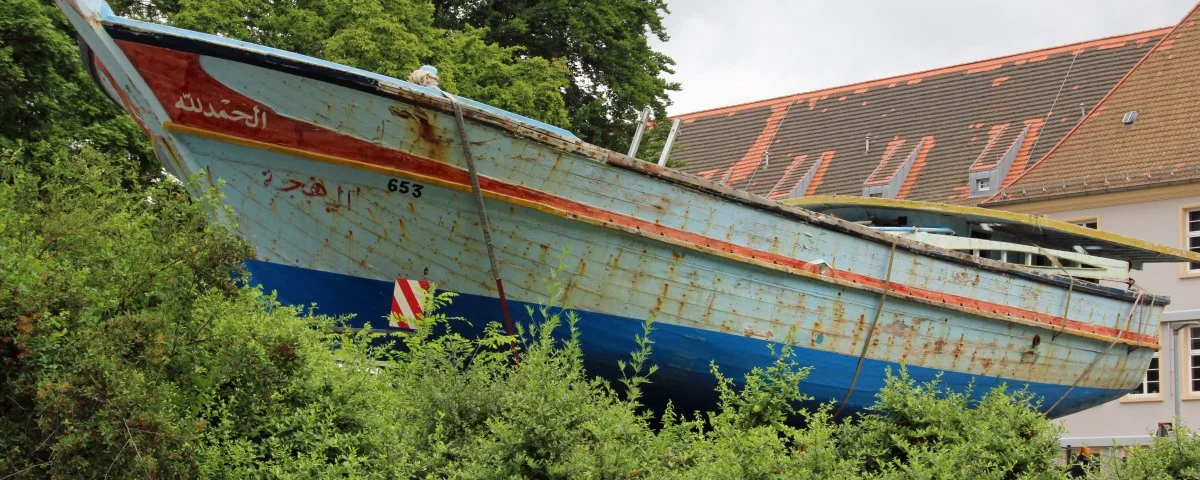 Flüchtlingsboot Wittenberg 