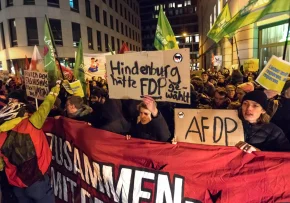 Demo gegen FDP  | Foto: Foto: epd bild/ Christian Ditsch