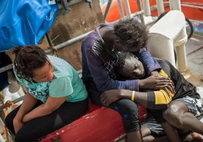 Flüchtlinge Sea Watch  | Foto: Foto: epd bild/ Christian Ditsch