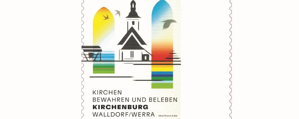 Briefmarkenmotiv Kirchenburg Walldorf-Werra (Bundesfinanzministerium)