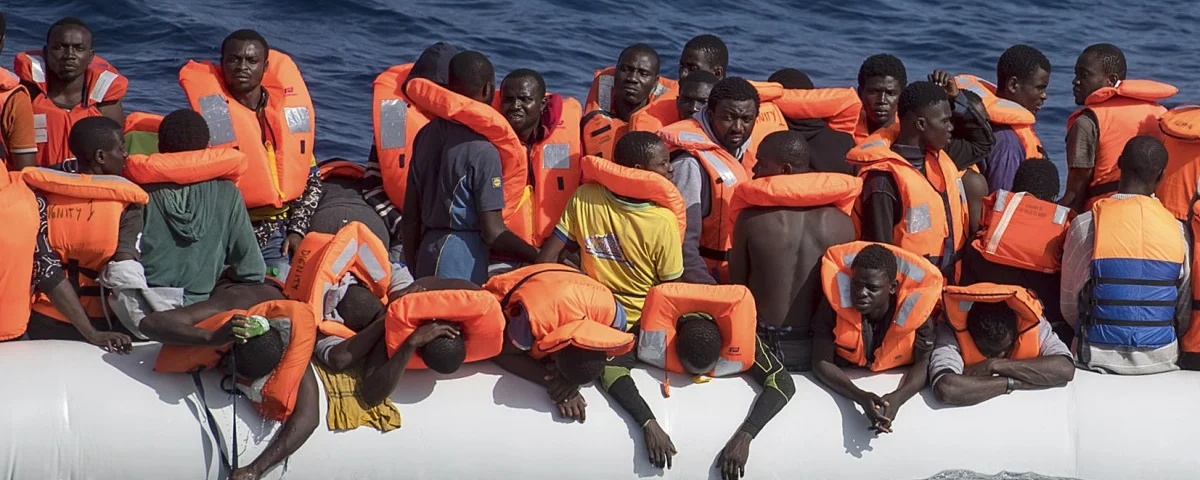 Flüchtlinge Schlauchboot 