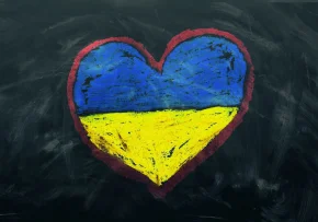 Ukraine Tafel Herz