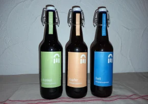 Drei Biersorten aus dem Kloster Volkenroda Querformat (Matthias Krones)