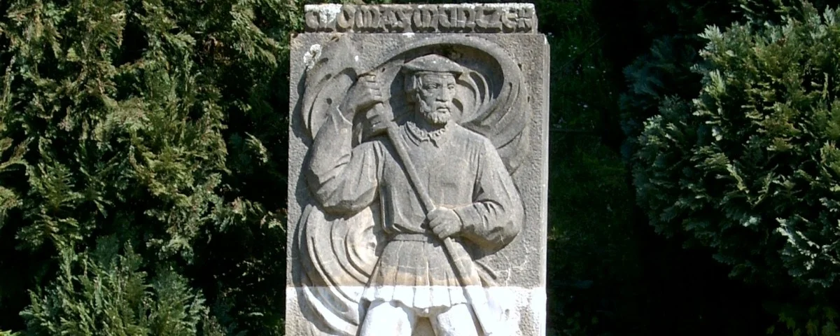 Statue Thomas Müntzer in Stolberg Harz
