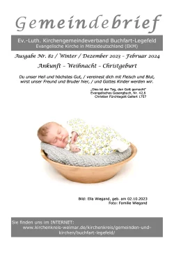 Buchfart-Legefeld Gemeindebrief Dezember-Februar 2024
