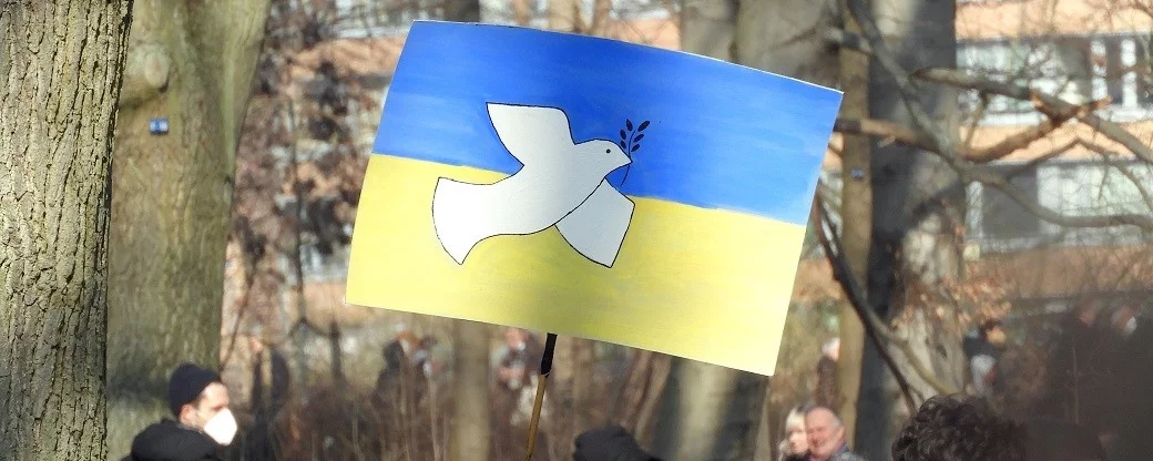 Ukraine Friedenstaube Demo