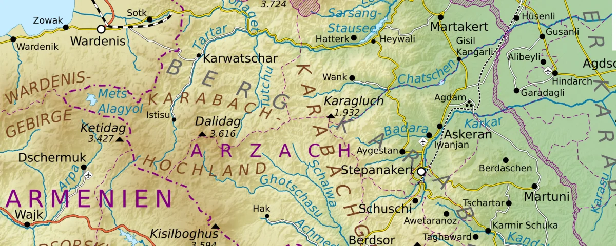 Karte Berg-Karabach