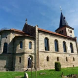 Goldener Kirchturm 2018 - Kirche Wülfingerode  Foto: Werner Heizmann